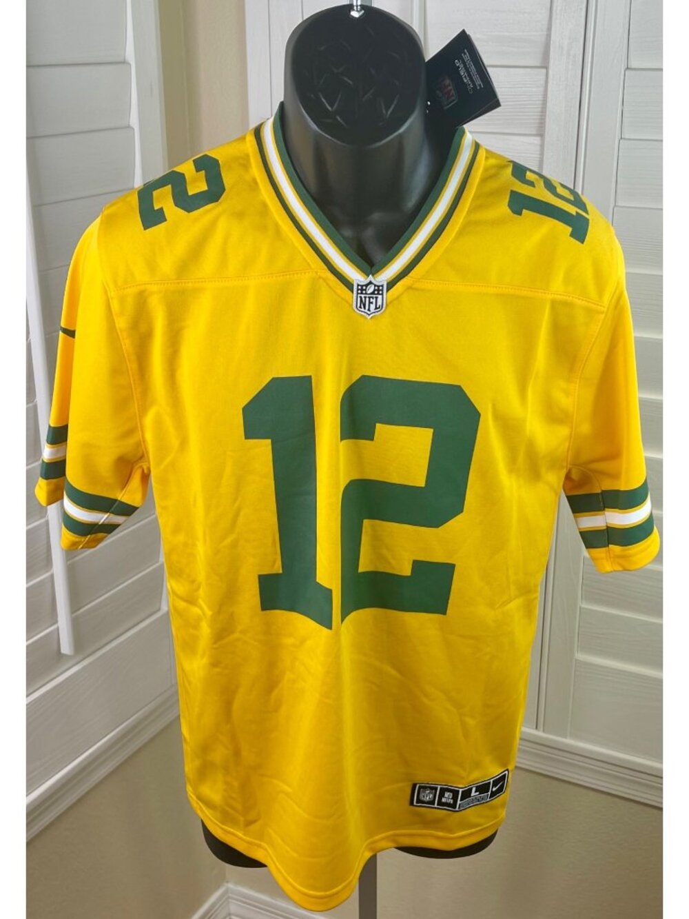 Nike NFL Green Bay Packers #12 Football Jersey - Youth Large 14/16 - New w/Tags